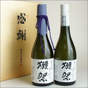 画像: 獺祭 日本酒飲み比べセット 純米大吟醸 二割三分23と三割九分39 720ml 2本 感謝のギフト箱 獺祭の純正包装紙で無料ギフト包装