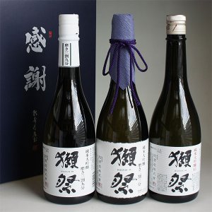 画像: 獺祭 日本酒飲み比べセット 純米大吟醸 磨き 二割三分23・三割九分39・45 720ml 3本 感謝のギフト箱入り 獺祭の純正包装紙で無料包装